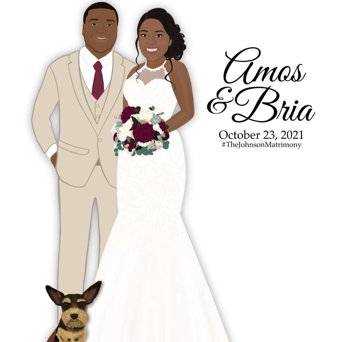 Custom Wedding Guestbook Portrait – Alternative Guestbook Print or Canvas Keepsake