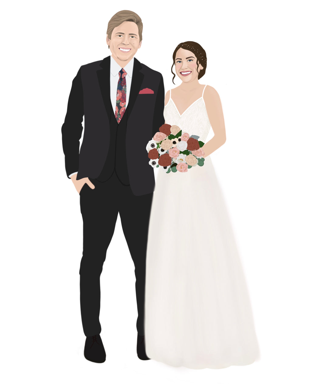 Custom Wedding Guestbook Portrait – Alternative Guestbook Print or Canvas Keepsake